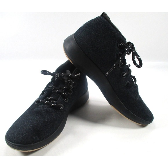 Allbirds WRUM Mizzle Mid Wool Athletic Running Sneakers Shoes Black Mens‎ Size 8 - Picture 1 of 10